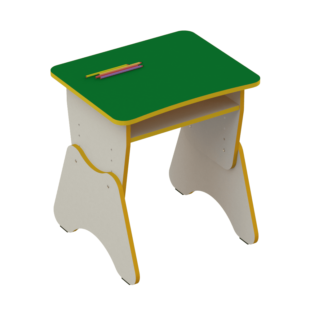 Столик дитячий одномісний з регулюванням висоти та поличкою ДСР 11 МЕБЛІ-ТЕХНОСТИЛЬ